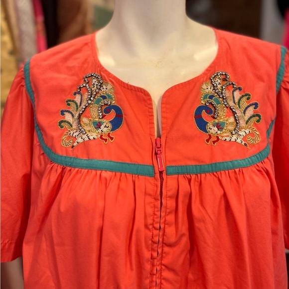 Vintage Peacock 🦚 HouseDress - Picture 9 of 12